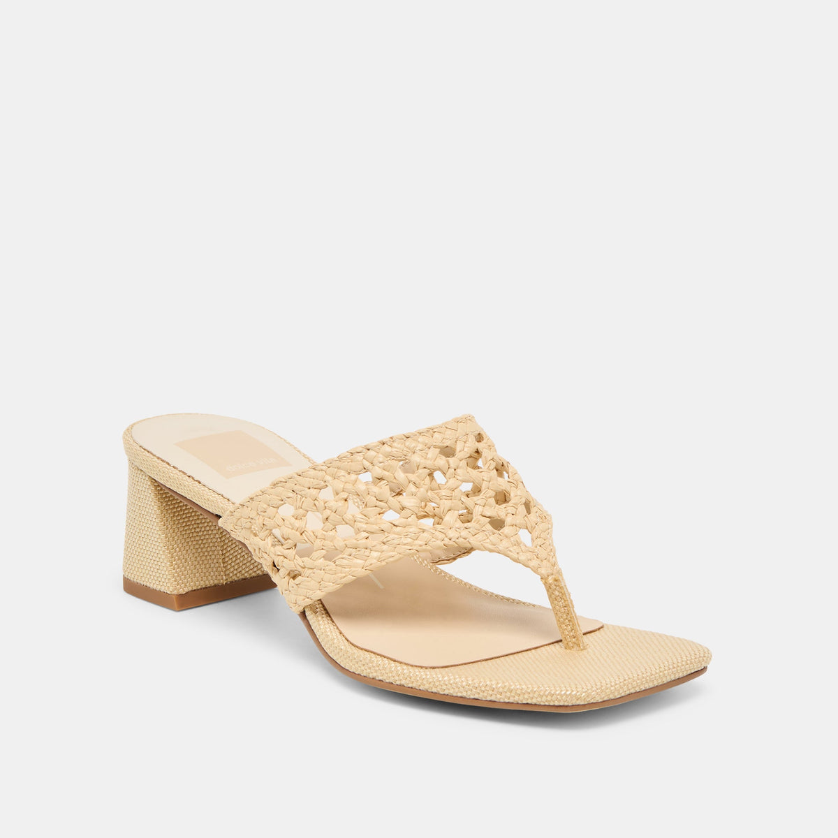 Dolce Vita SHOES Barlo Lt Natural Woven Raffia Heels