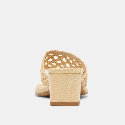Dolce Vita SHOES Barlo Lt Natural Woven Raffia Heels