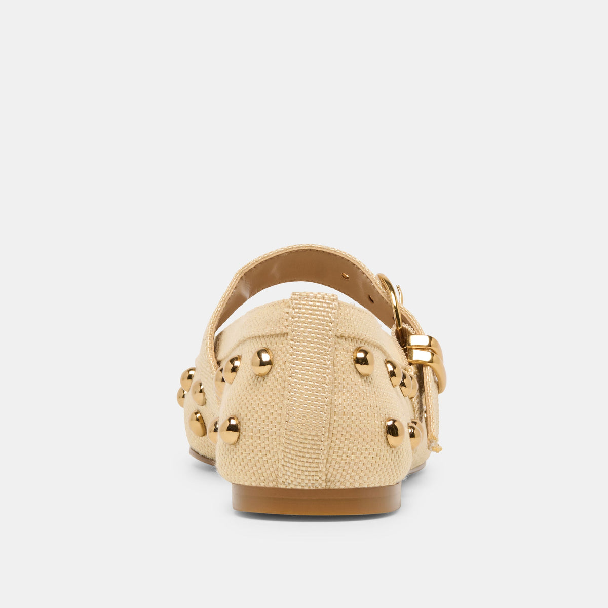 Dolce Vita SHOES Mikel Stud Lt Natural Raffia Ballet Flats