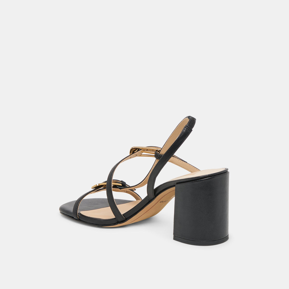 Dolce Vita SHOES Faye Black Leather Heels