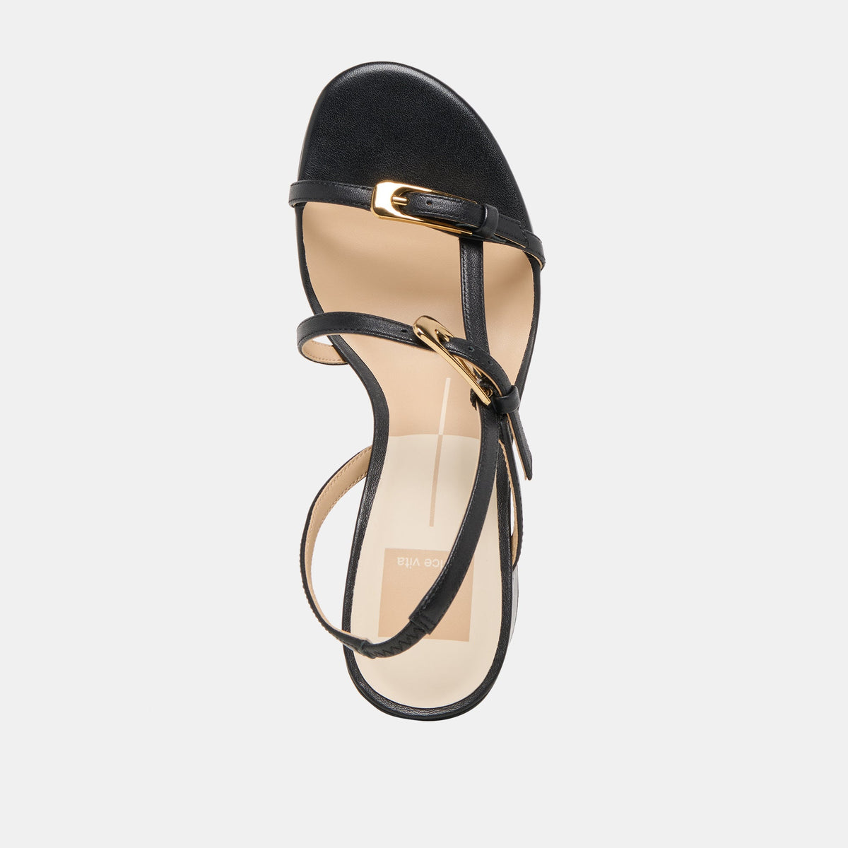 Dolce Vita SHOES Faye Black Leather Heels