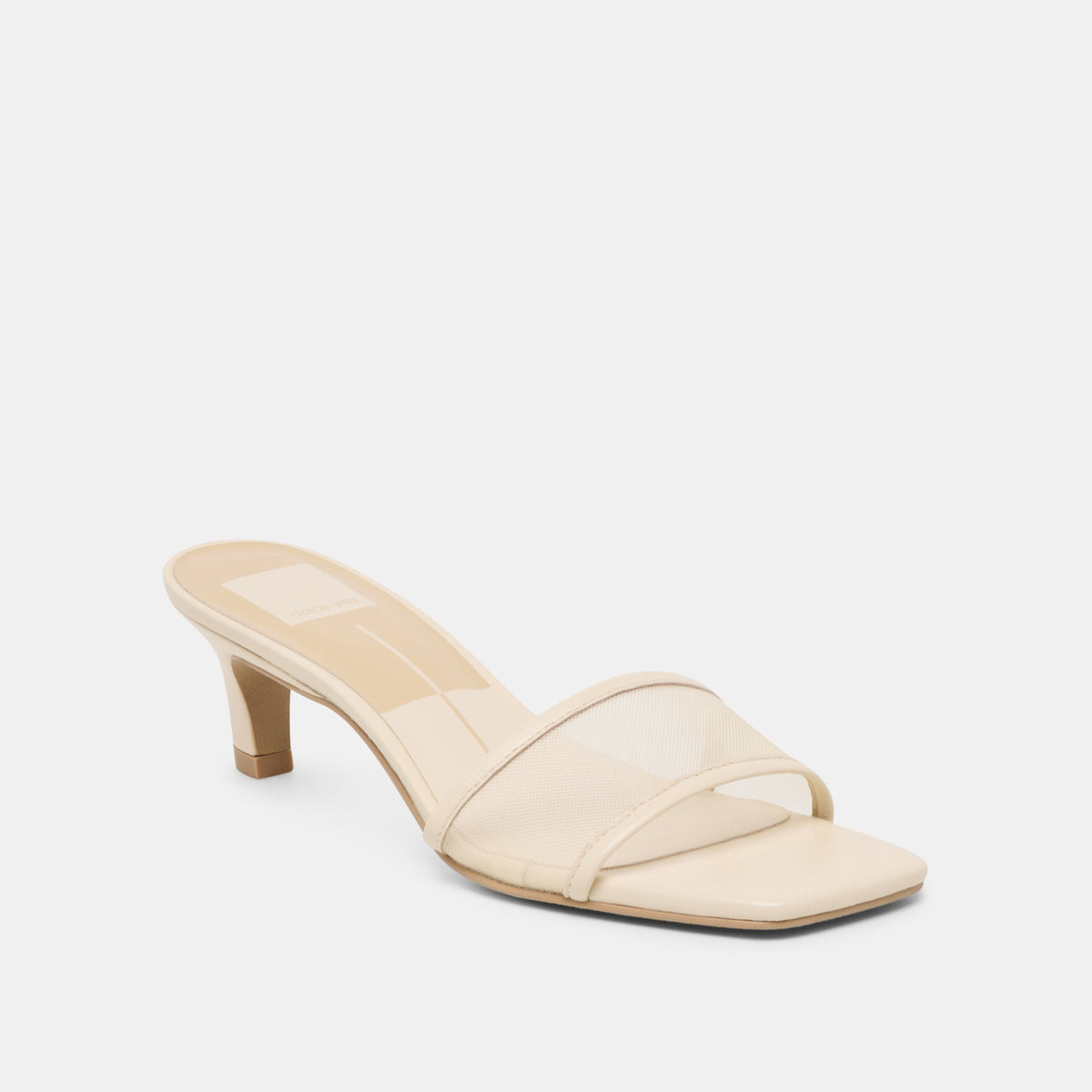 Dolce Vita SHOES Rexa Mesh Creme Mesh Heels
