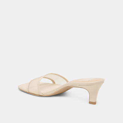 Dolce Vita SHOES Rexa Mesh Creme Mesh Heels