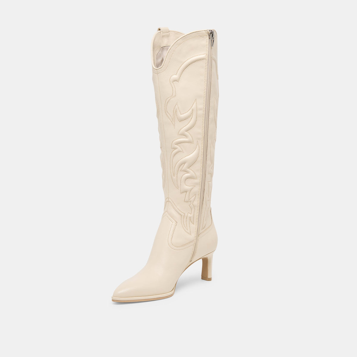 Dolce Vita SHOES Alisa Creme Leather Boots