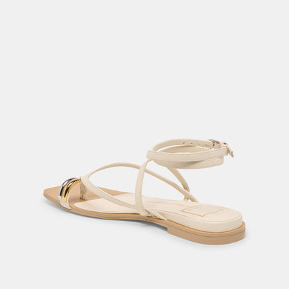 Dolce Vita SHOES Tyrice Bone Leather Sandals