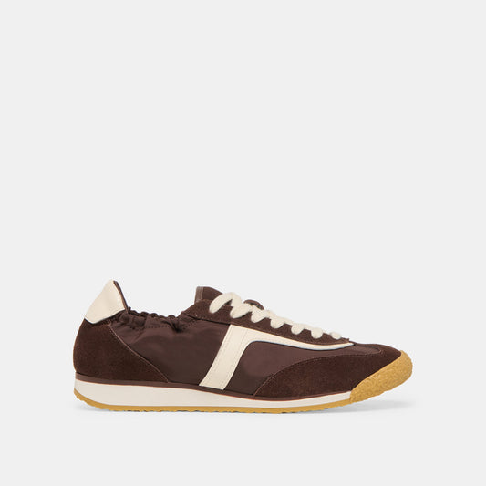 Dolce Vita SHOES Sariya Dk Brown Nylon Sneakers
