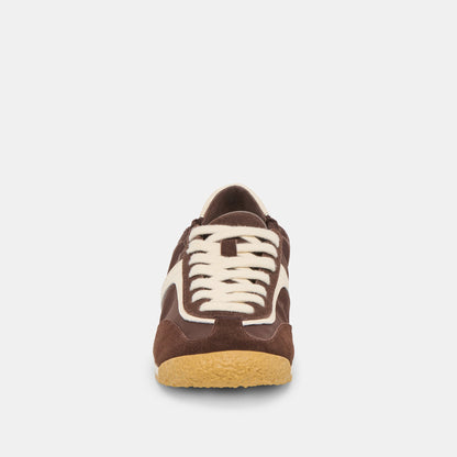 Dolce Vita SHOES Sariya Dk Brown Nylon Sneakers