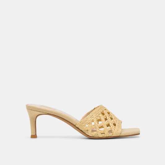 Dolce Vita SHOES Bowen Lt Natural Raffia Heels
