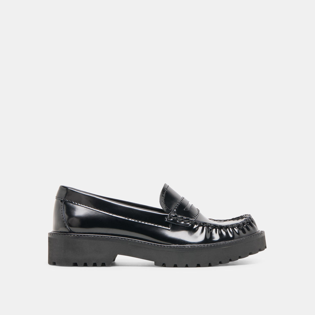 Dolce Vita SHOES Merek Midnight Boxleather Loafers