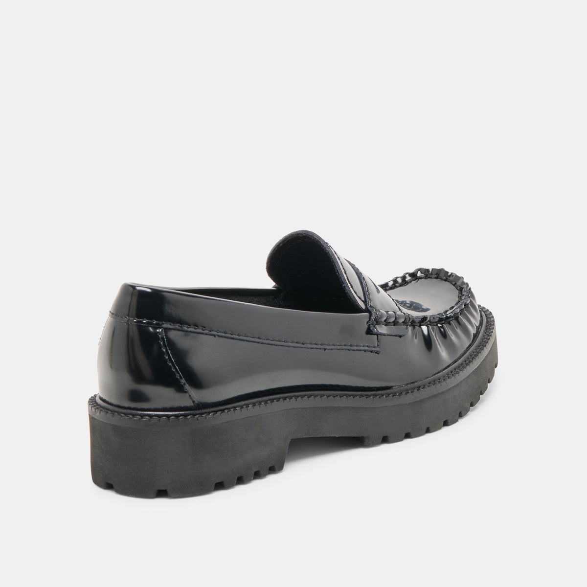 Dolce Vita SHOES Merek Midnight Boxleather Loafers