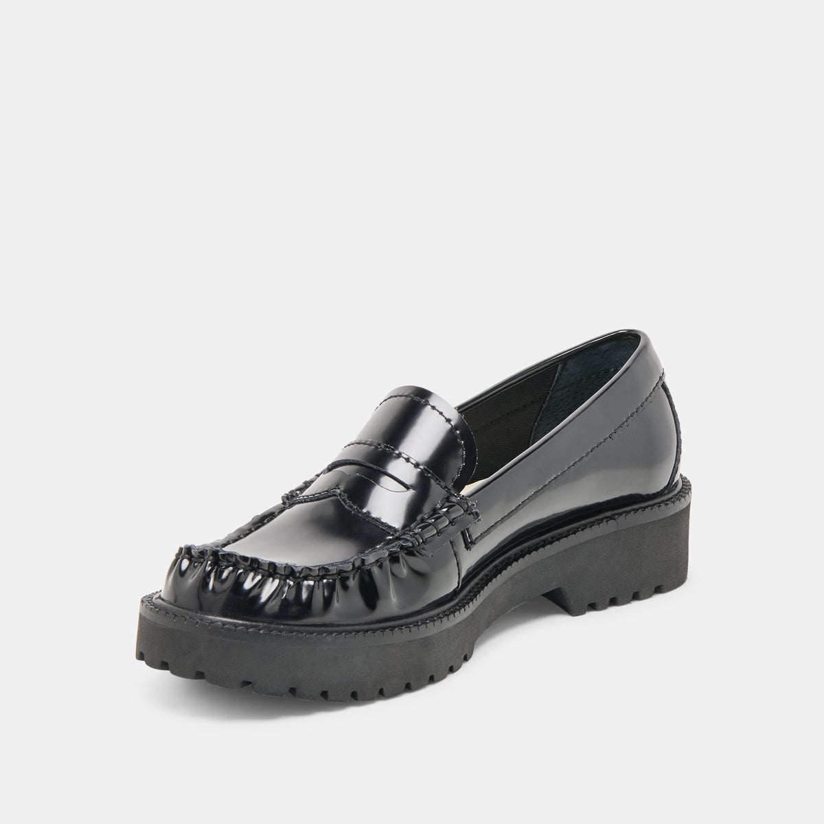 Dolce Vita SHOES Merek Midnight Boxleather Loafers