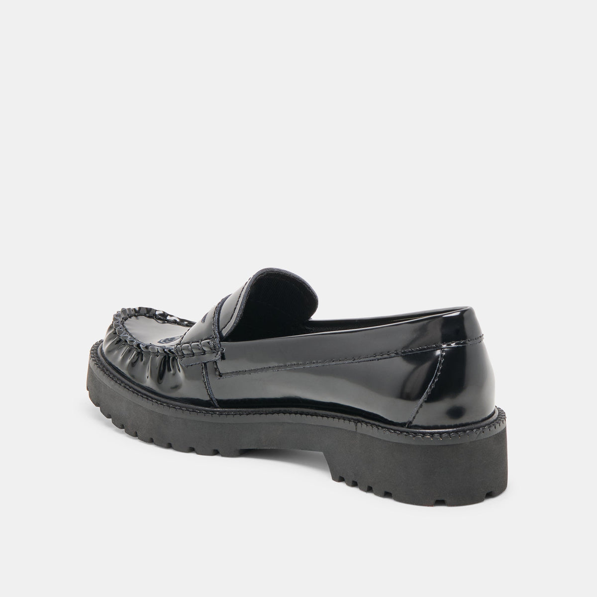 Dolce Vita SHOES Merek Midnight Boxleather Loafers