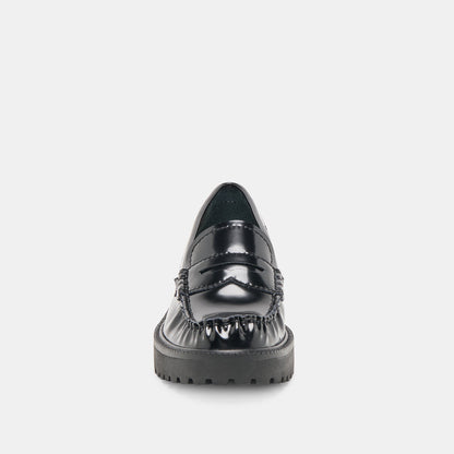 Dolce Vita SHOES Merek Midnight Boxleather Loafers
