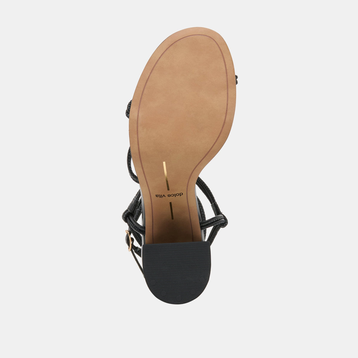 Dolce Vita SHOES Fizzy Black Leather Heels
