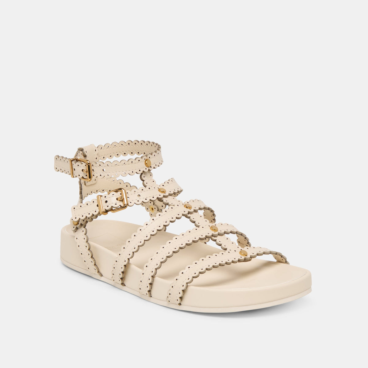 Dolce Vita SHOES Susana Creme Leather Sandals