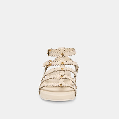 Dolce Vita SHOES Susana Creme Leather Sandals