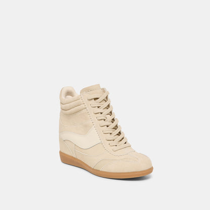 Dolce Vita SHOES Issac Oatmeal Suede Sneakers