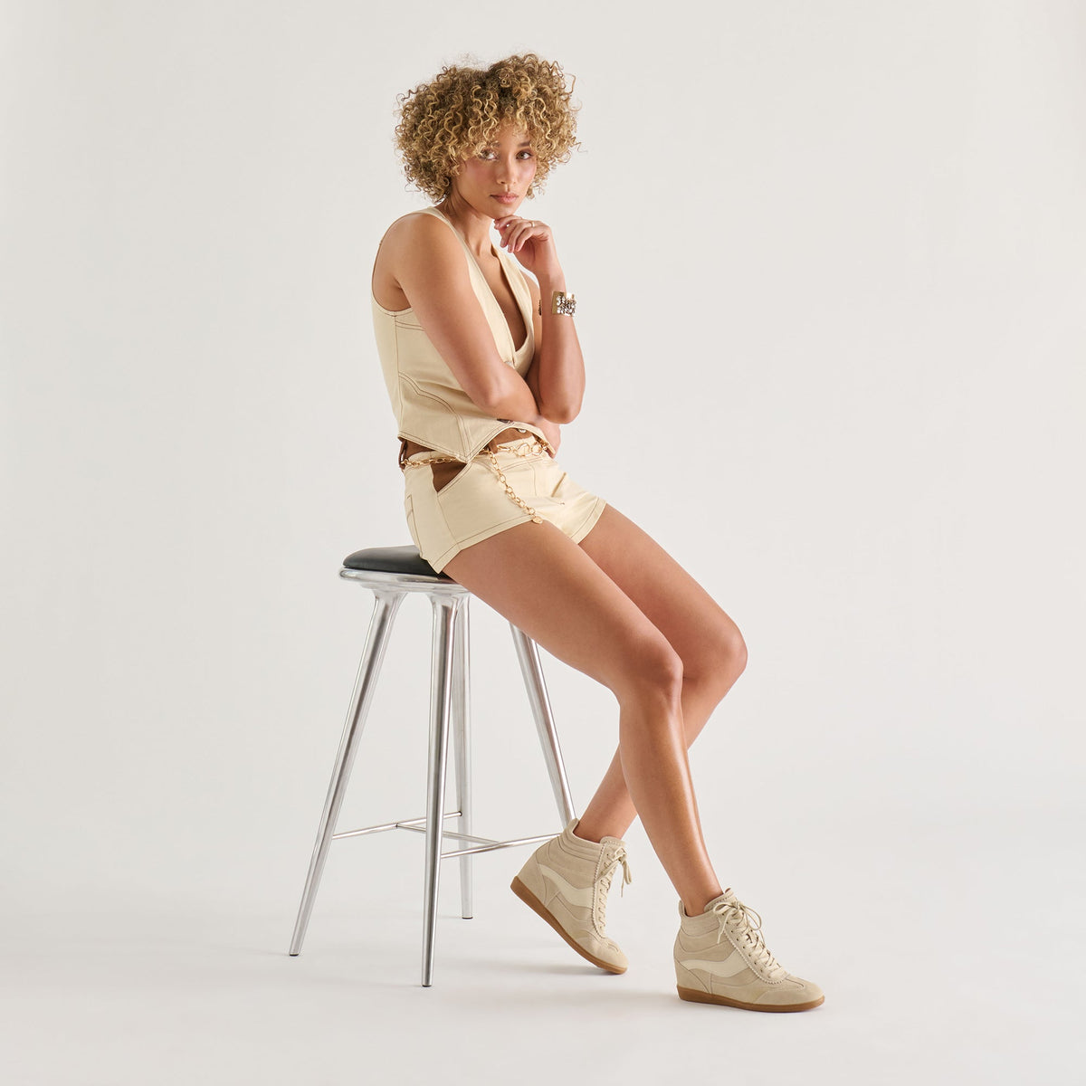 Dolce Vita SHOES Issac Oatmeal Suede Sneakers