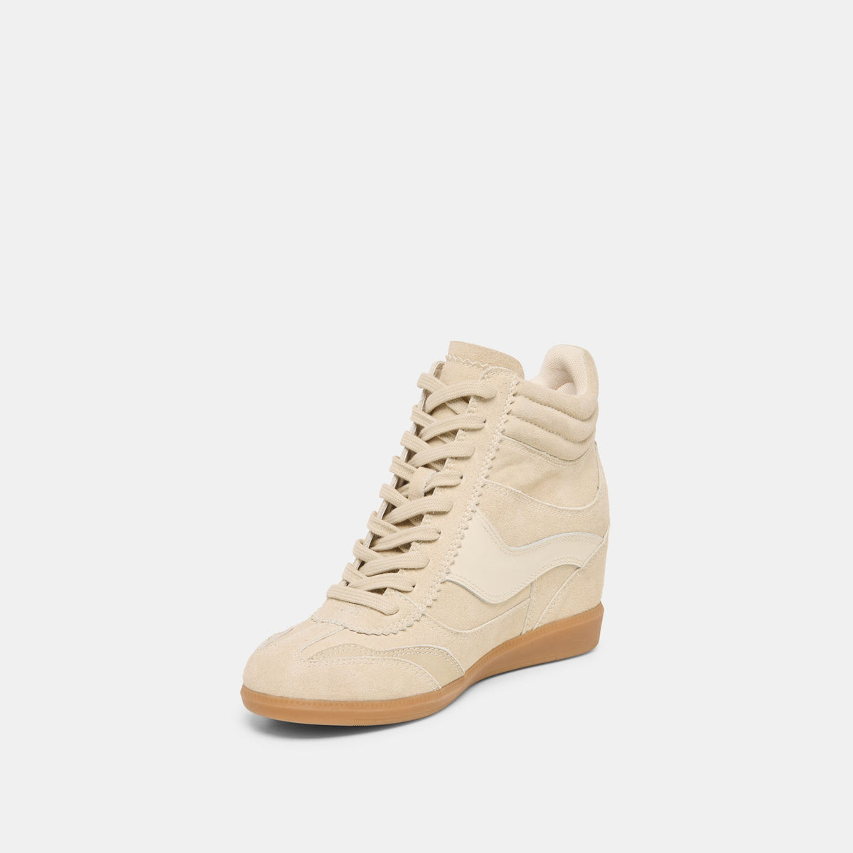 Dolce Vita SHOES Issac Oatmeal Suede Sneakers