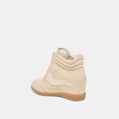 Dolce Vita SHOES Issac Oatmeal Suede Sneakers