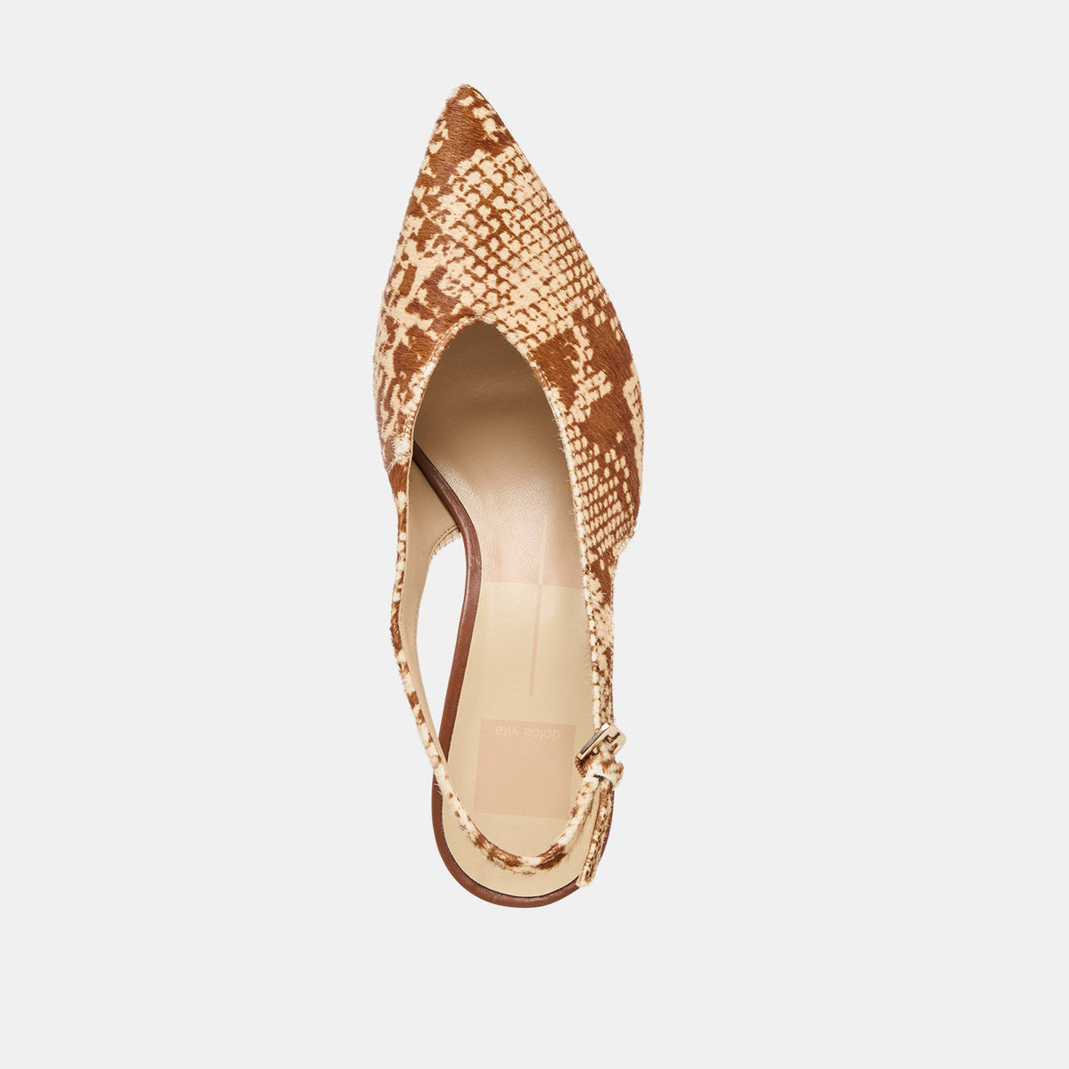 Dolce Vita SHOES Alenna Brown Snake Calf Hair Heels