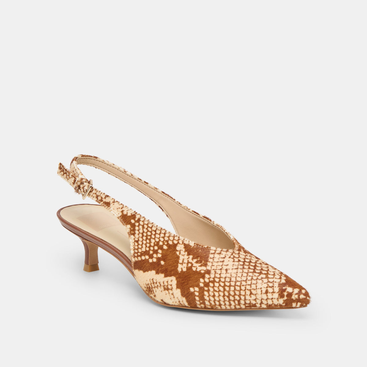Dolce Vita SHOES Alenna Brown Snake Calf Hair Heels