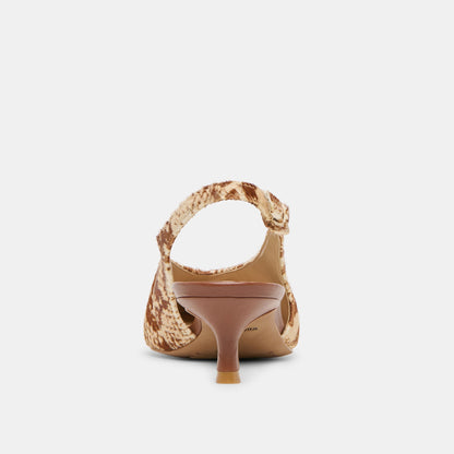 Dolce Vita SHOES Alenna Brown Snake Calf Hair Heels