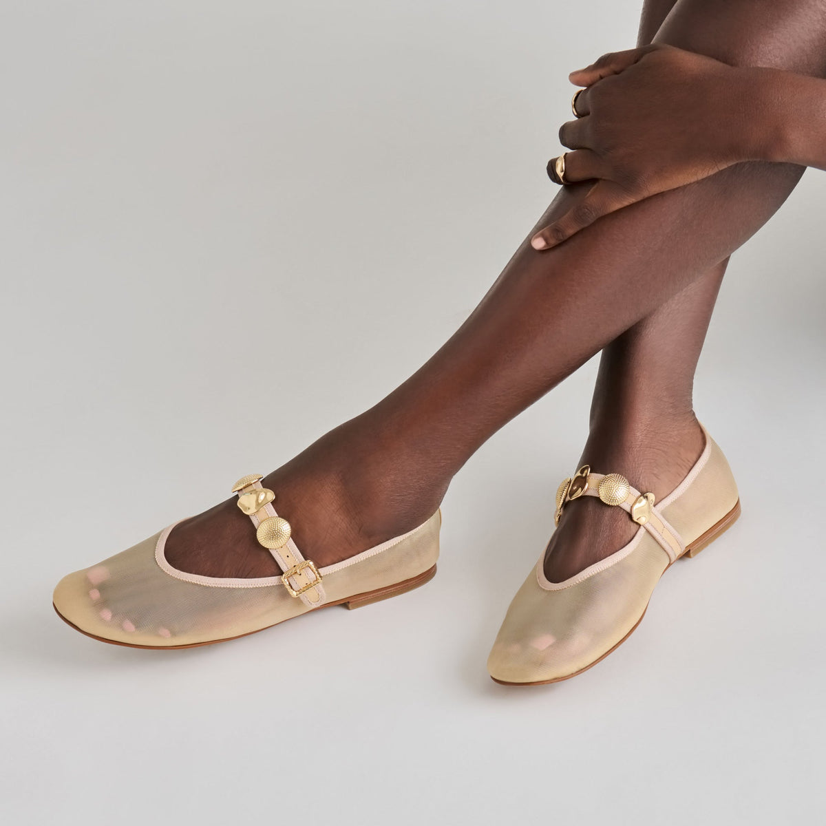 Dolce Vita SHOES Relan French Vanilla Mesh Ballet Flats