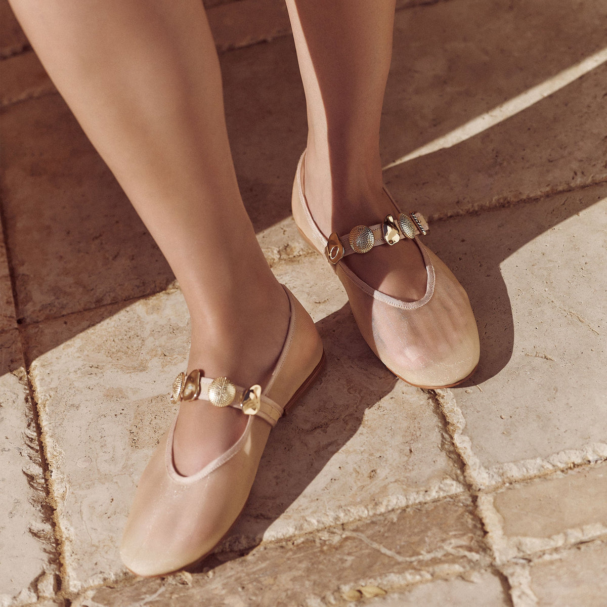 Dolce Vita SHOES Relan French Vanilla Mesh Ballet Flats
