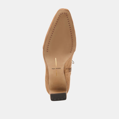 Dolce Vita SHOES Anika Lt Brown Stella Suede Boots