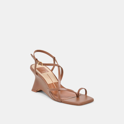 Dolce Vita SHOES Aylee Cognac Leather Wedges