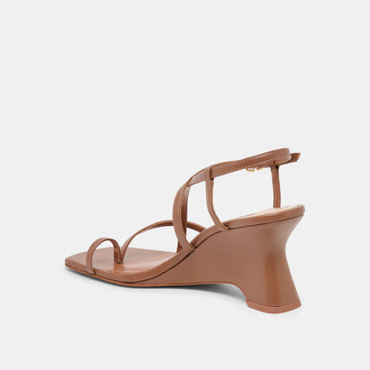 Dolce Vita SHOES Aylee Cognac Leather Wedges