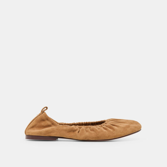 Dolce Vita SHOES Conrad Lt Brown Suede Ballet Flats