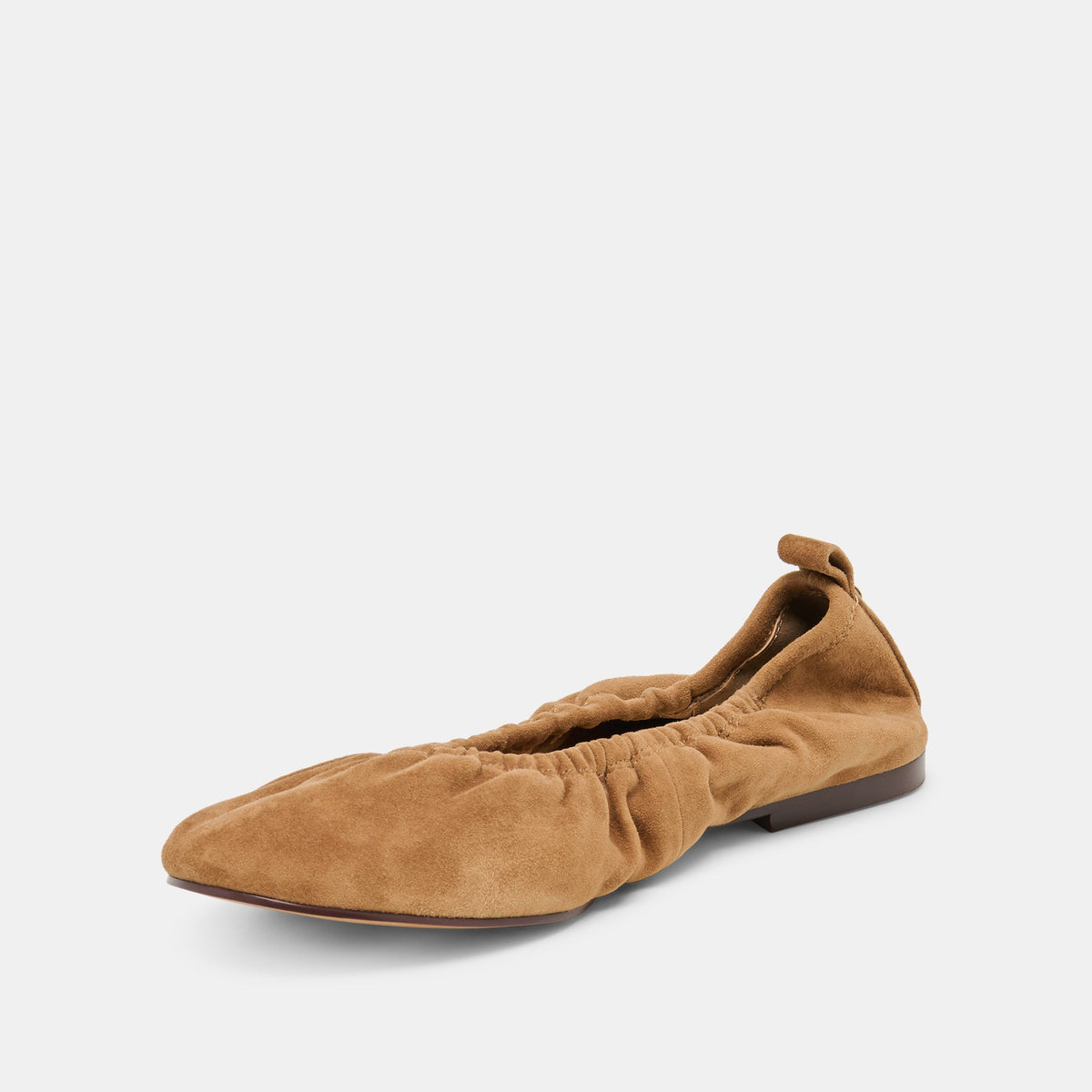 Dolce Vita SHOES Conrad Lt Brown Suede Ballet Flats