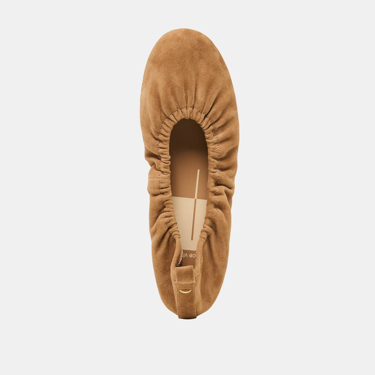 Dolce Vita SHOES Conrad Lt Brown Suede Ballet Flats