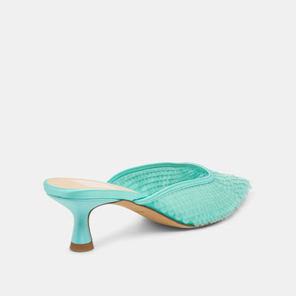 Dolce Vita SHOES Cleo Sequin Aqua Sequin Heels