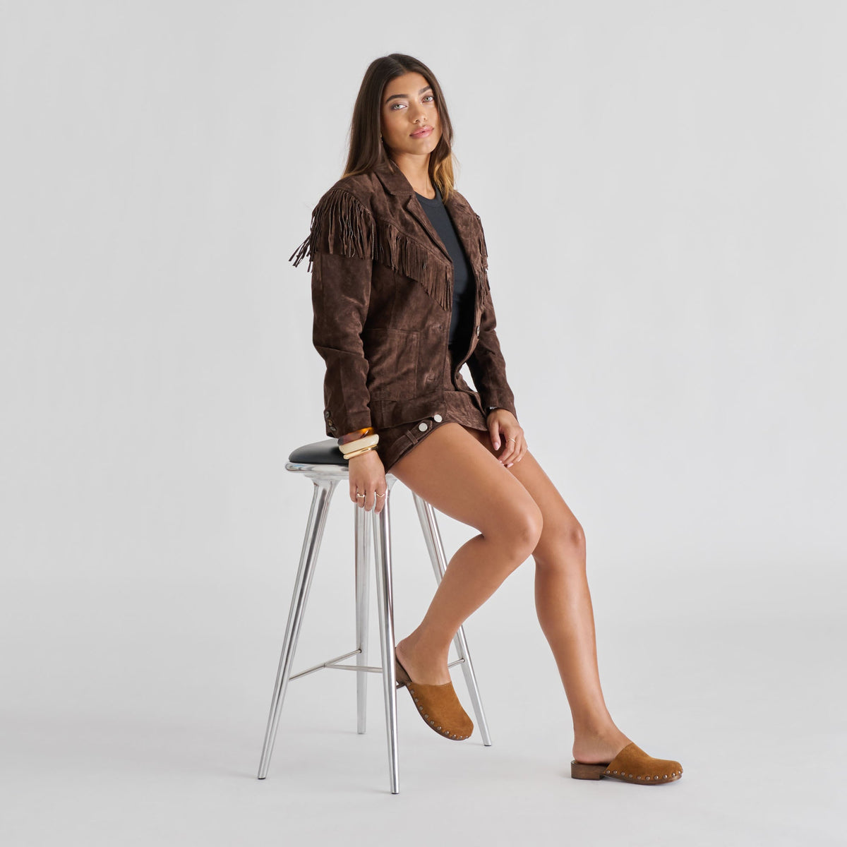 Dolce Vita SHOES Alanis Chestnut Suede Flats