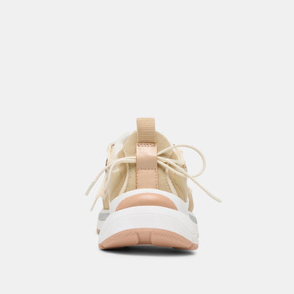 Dolce Vita SHOES Selmar Off White Leather Sneakers