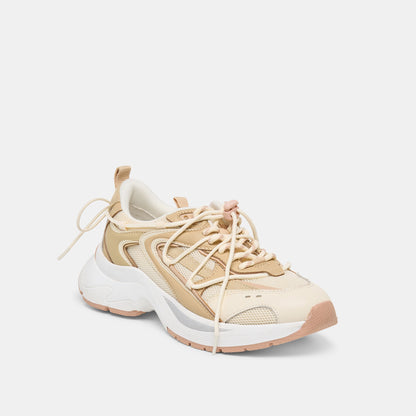 Dolce Vita SHOES Selmar Off White Leather Sneakers