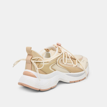 Dolce Vita SHOES Selmar Off White Leather Sneakers