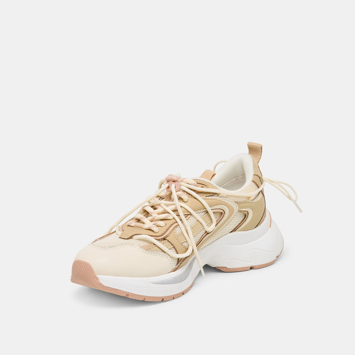 Dolce Vita SHOES Selmar Off White Leather Sneakers