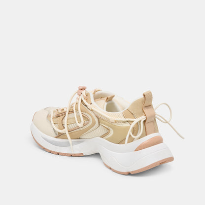 Dolce Vita SHOES Selmar Off White Leather Sneakers