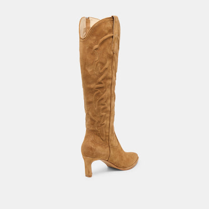 Dolce Vita SHOES Alisa Lt Brown Suede Boots