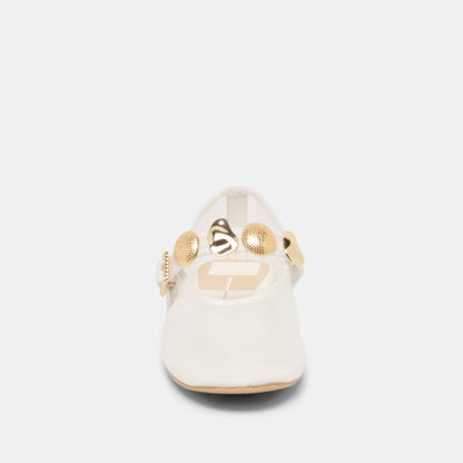 Dolce Vita SHOES Relan Mesh White Mesh Ballet Flats