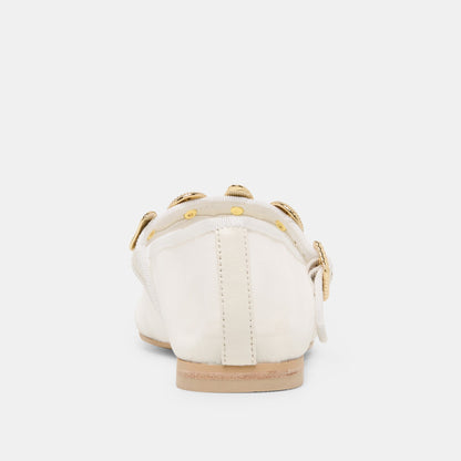 Dolce Vita SHOES Relan Mesh White Mesh Ballet Flats
