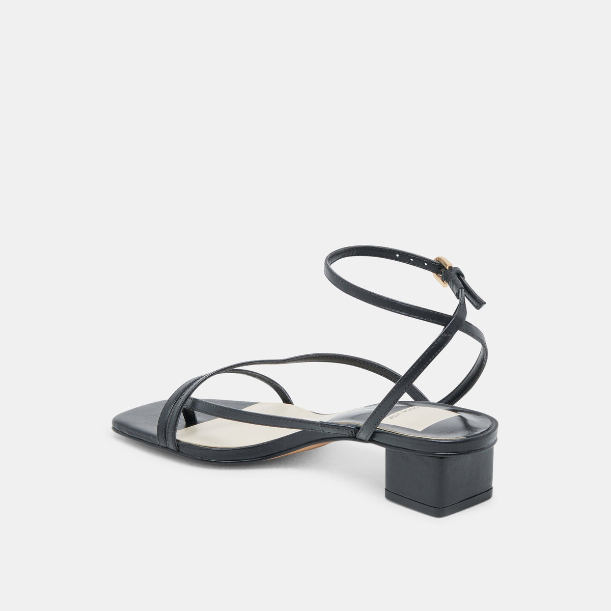 Dolce Vita SHOES Karlos Wide Black Leather Sandals