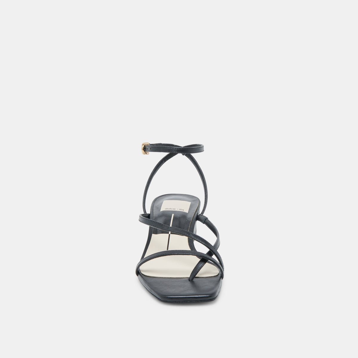 Dolce Vita SHOES Karlos Wide Black Leather Sandals