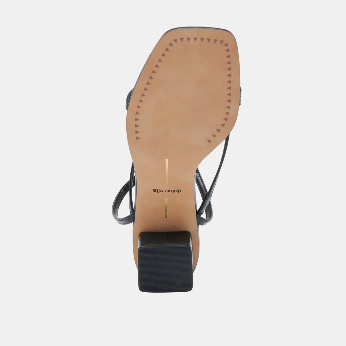 Dolce Vita SHOES Karlos Wide Black Leather Sandals