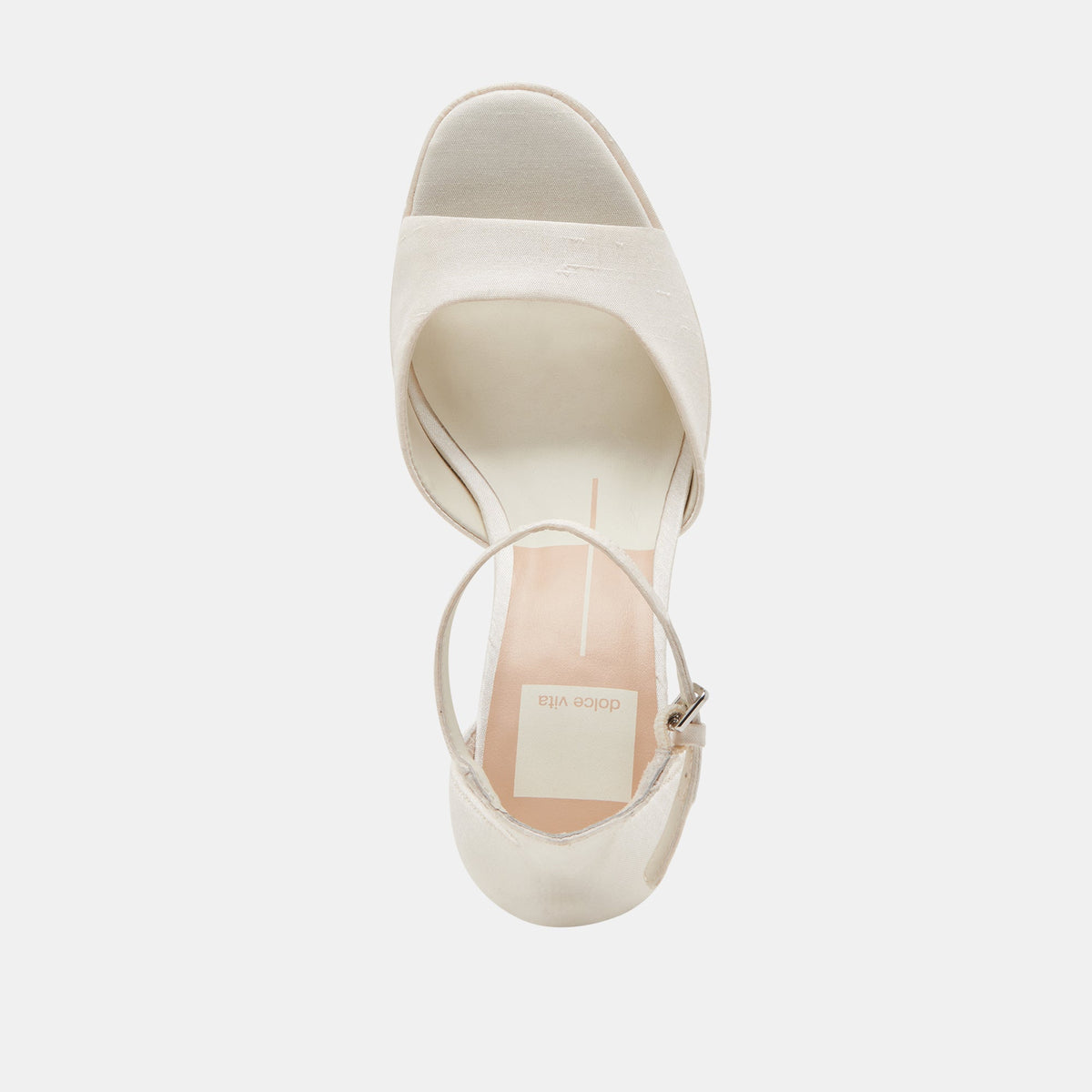 Dolce Vita SHOES PANDRO WIDE HEELS WHITE SATIN
 – Dolce Vita
