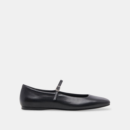 Dolce Vita SHOES Reyes Wide Ballet Flats Black Leather | Leather Ballet Flats
 – Dolce Vita